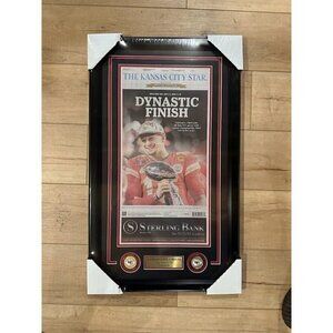 Kansas City Chiefs Super Bowl LVIII Kansas City Star Newspaper Framed